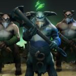 Three monsters holding clubs in Dota 2.