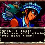 Yu-Gi-Oh! EARLY DAYS COLLECTION screenshot showing a character complaining about losing a battle